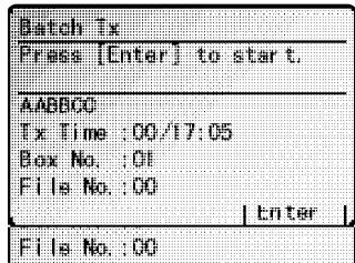 MURATEC MFX-2500 - Sauvegarder un document pour une transmission envoi groupé - 2