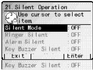 MURATEC MFX-2500 - Réglage du mode silencieux - 1