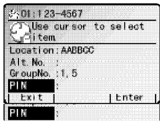MURATEC MFX-2500 - Auto composition en utilisant Masquer le NIP - 1