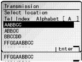 MURATEC MFX-2500 - Composition à l'aide du bottin - 1