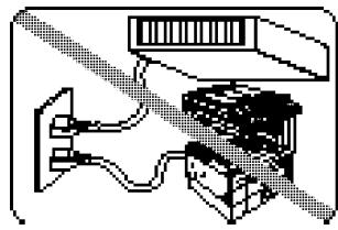 MURATEC MFX-2500 - Ne partagez pas une extension avec d'autres prises - 1