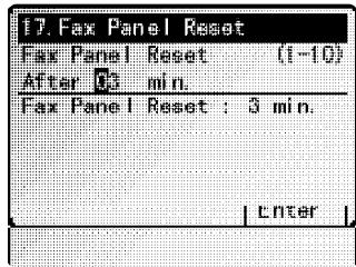 MURATEC MFX-2500 - Temps d'initialisation automatique du panneau - 1