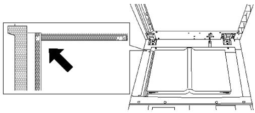 MURATEC MFX-2500 - Réglage des documents sur la vitre du balayeur - 1