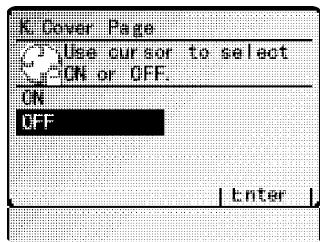 MURATEC MFX-2500 - Activer la page couverture - 1
