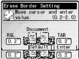 MURATEC MFX-2500 - Réglage d'effacement de cordure - 3