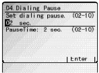 MURATEC MFX-2500 - Modifier la longueur de la pause - 1