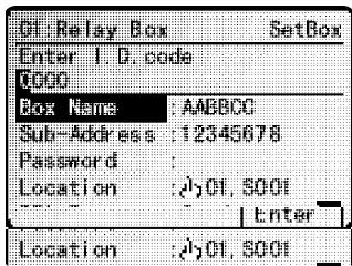 MURATEC MFX-2500 - Si vous choisissez Relais: - 5