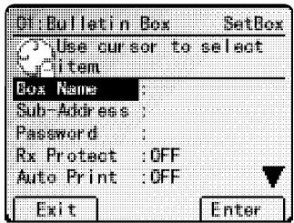 MURATEC MFX-2500 - Si vous choisissez Bulletin: - 1