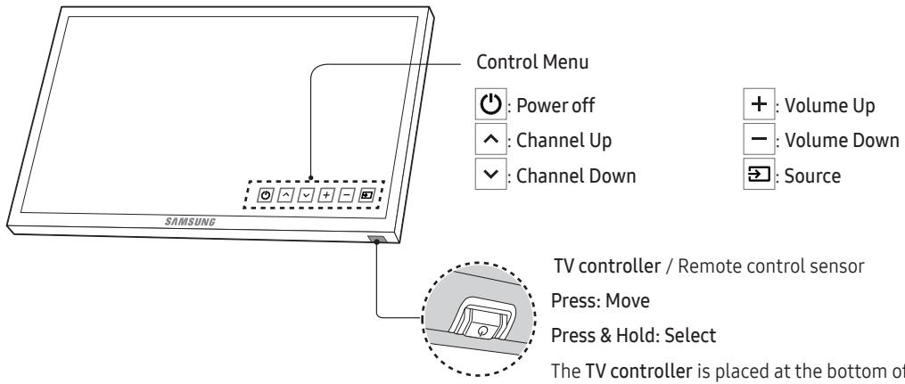 SAMSUNG UE40K5100 - Using the TV Controller - 1