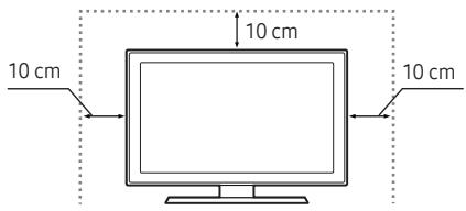 SAMSUNG UE40K5100 - Providing proper ventilation for your TV - 1
