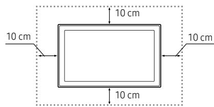 SAMSUNG UE40K5100 - Obezbečivanje odgovarajuće ventilacije za televizor - 2