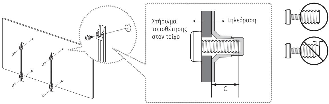 SAMSUNG UE40K5100 - Toioθετηση της τηλεόρασης σε τοίxο - 2