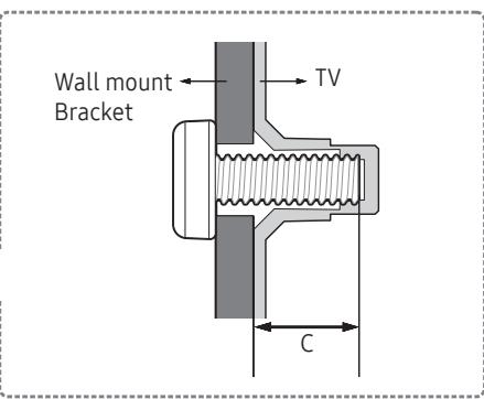 SAMSUNG UE40K5100 - Mounting the TV on a wall - 3