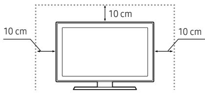 SAMSUNG UE40K5100 - Zapewnienie prawidowej wentylacji telewizora - 1