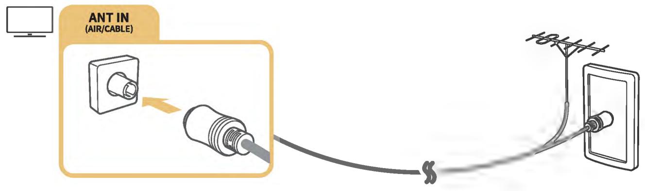 SAMSUNG UE65MU9005 - Raccordement d'une antenne - 1