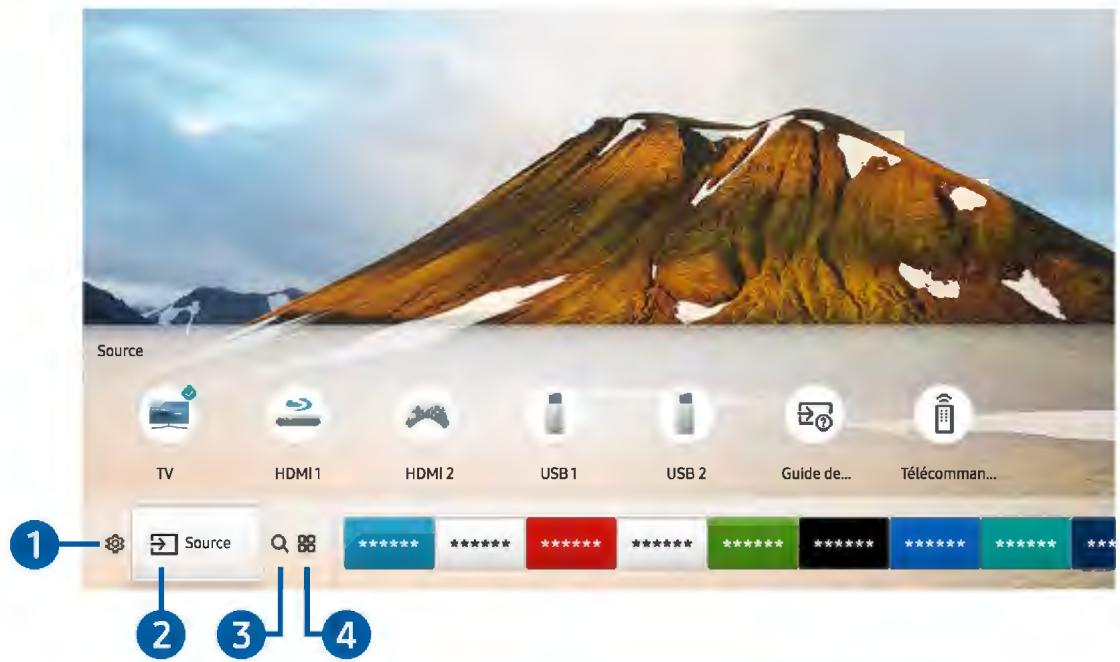 SAMSUNG UE65MU9005 - Affichage de l'écran d'accueil - 1