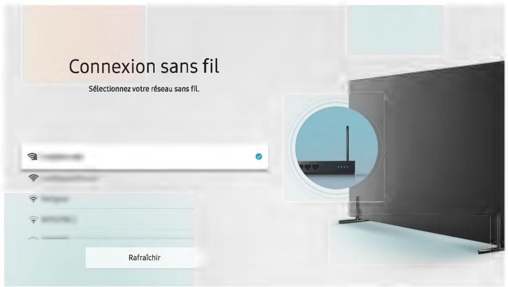 SAMSUNG UE65MU9005 - Paramètres > Général > Réseau > Ouvrir les paramètres réseau > Sans fil - 2