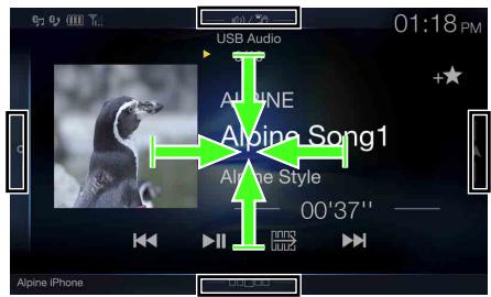 ALPINE X901D-DU - Basculement de l'écran des sources audio sur un écran spécifique - 4