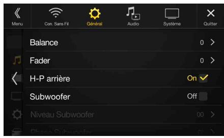 ALPINE X901D-DU - Réglages Audio - 1