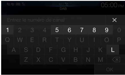ALPINE X901D-DU - Sélectionnéz le numéro de canal de votre choix. - 1