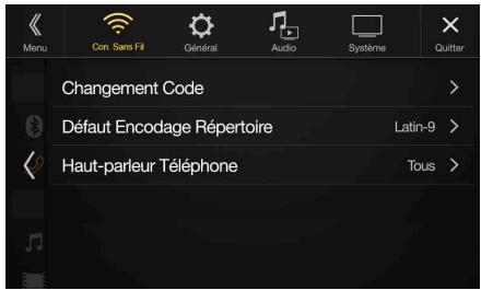 ALPINE X901D-DU - Réglages Téléphone - 1