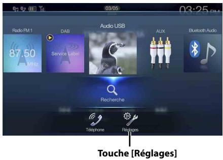 ALPINE X901D-DU - Appuyez sur le bouton MENU. - 1