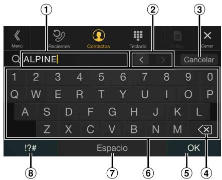 ALPINE X901D-DU - Méthode de saisie des caractères et des numérios (clavier) - 1