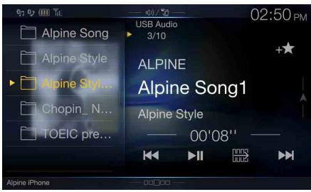 ALPINE X901D-DU - Basculement de l'écran des sources audio sur un écran spécifique - 6