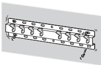 SONY KD49X8005 - Mnv Eykαθiσtáte TnV Eπιtoíxia βαση σε επιφάνειες οιχου Απού οι γωνίες ἡοι πλεύρες της τηλεόραοσκ θα προεξέχουν από Σην επιφάνεια tou toixou. - 2