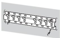 SONY KD49X8005 - Veilles à installer le support de fixation murale solidement en suivant les instructions de ce mode d'emploi. - 1