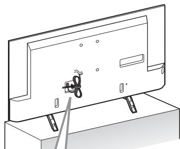 SONY KD49X8005 - Maak de kabelhouser (bijgeleverd met de teilevisie). (alleen KD-43XD83□/ 43XD80□) - 1