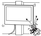 SONY KD49X8005 - He yctaHaBnBaIte KPOHtTeH dJa HaCTeHHoY UcTaHOBKn Ha TaKnx CTeHax, TKe Kpa TeJeBn3opa 6yDyT BblCTynaTb 3a Kpa CTehbl. - 1
