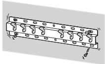SONY KD49X8005 - Bevestig de wandmontagesteun stevig aan de muur volgens de instructies in deze gebruiksaanwijzing. - 1