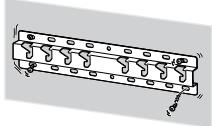 SONY KD-75XD8505B - Bevestig de wandmontagesteun stevig aan de muur volgens de instructies in deze gebruiksaanwijzing. - 1