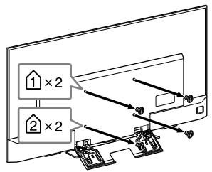 SONY KD-75XD8505B - Vorbereitung der Montagedes Fernsehgeräts - 1