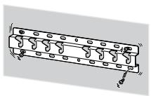 SONY KD65XD8505B - Be sure to install the Wall-Mount Bracket securely to the wall following the instructions in this instruction manual. - 1