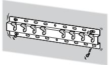 SONY KD65XD8505B - Nosilec za stensko   montažo obvezno trdno   vgradite na steno po   navodilih v teh navodilih   za uporabo. - 1