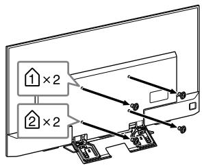 SONY KD65XD8505B - Vorbereitung der Montagedes Fernsehgeräts - 1