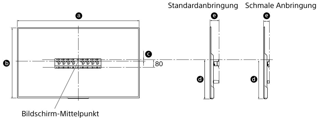 SONY KD65XD8505B - Legen Sie die Montageposition fest. - 1