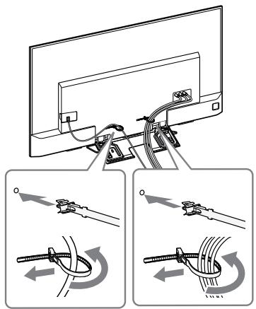 SONY KD65XD8505B - Bundle the cables. - 1