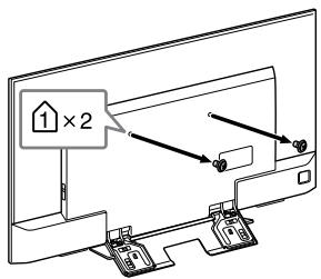 SONY KD65XD8505B - Remove the screws from the rear of the TV. - 2