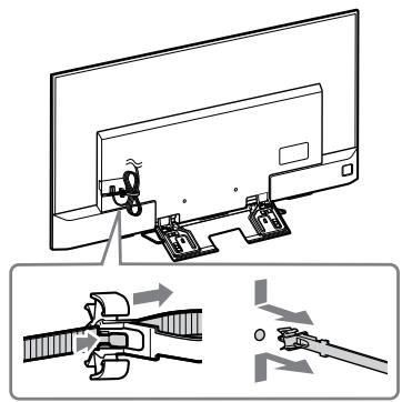 SONY KD65XD8505B - Eemaldage kaablihoidja (komplektis teleriga). (Ainult KD-65XD85□□) - 1