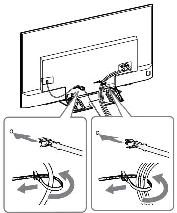 SONY KD65XD8505B - Bündeln Sie die Kabel. - 1
