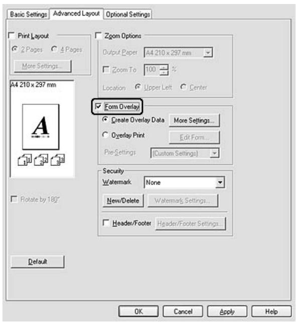 EPSON ACULASER M2400DTN - Création d'un fond de page - 1