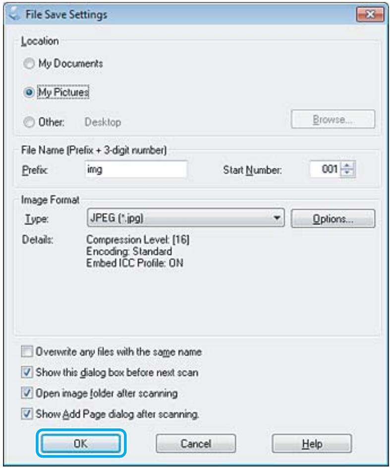 EPSON XP 215 - Cliques sur OK. - 1