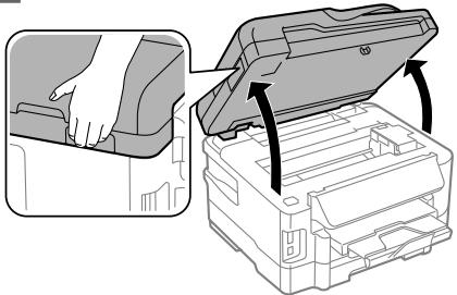 EPSON WORKFORCE WF-3540DTWF - Remover papel encravado do interior do produits - 2