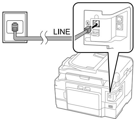 EPSON WORKFORCE WF-3540DTWF - Using the phone line for fax only - 1