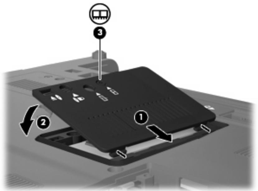 HP PROBOOK 470 G3 - Ajout ou remplacement d'un module mémoire dans le connecteur d'extension de module mémoire - 5