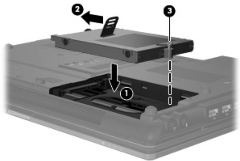 HP PROBOOK 470 G3 - Réinstallation du disque dur dans le compartiment du disque dur - 3