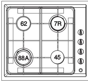BRANDT TE1416W - Four-burner gas model* - 2